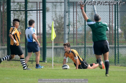 2014-09-28 Ambrosiana Rugby Milano U18-CUS Brescia 094